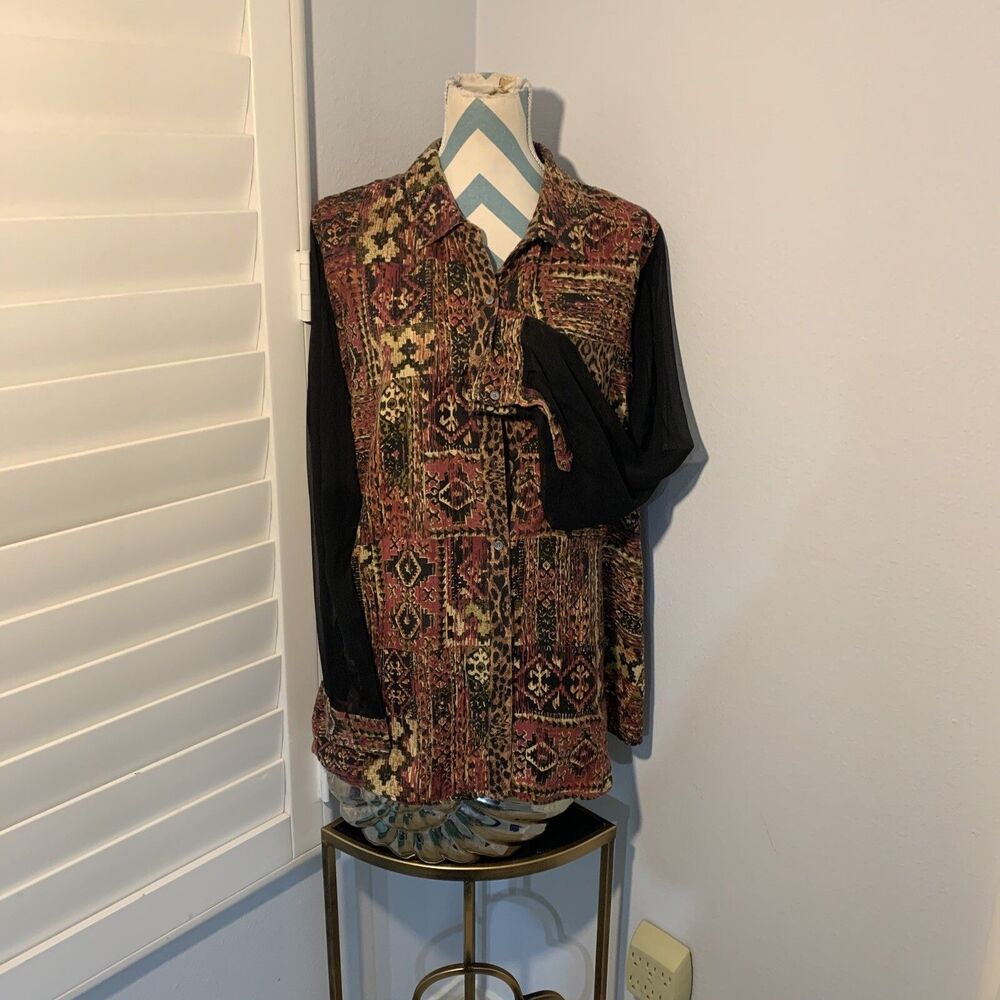 soft surroundings shirt tunic Xl